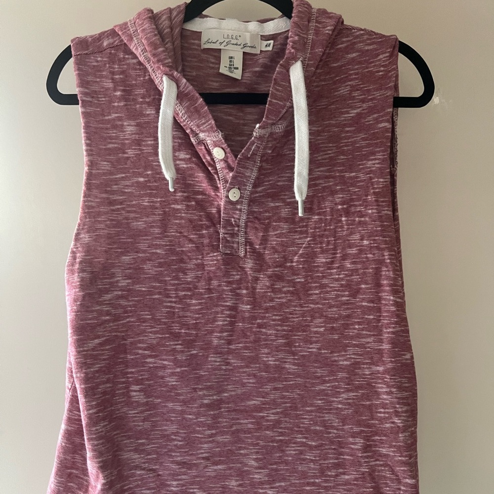 Men’s H&M Sleeveless Hooded Shirt
